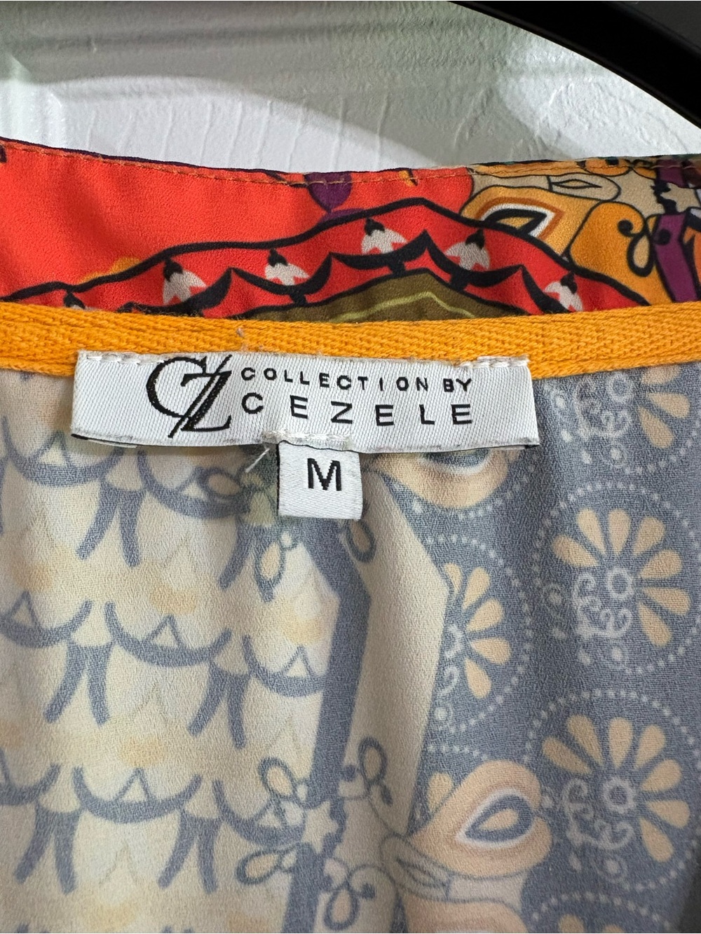 Cezele Boho Multicolor Paisley Floral Print Dress size medium - Picture 3 of 10